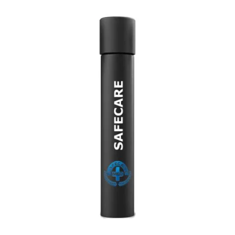 Child-Resistant Black Glass Pre-Roll Tube