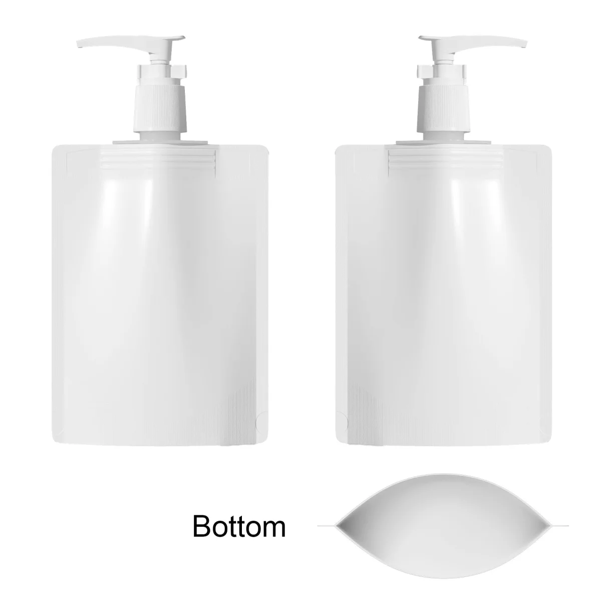 Custom Kraft Stand-Up Pouch with Pump Dispenser Custom Kraft Stand-Up Pouch with Pump Dispenser