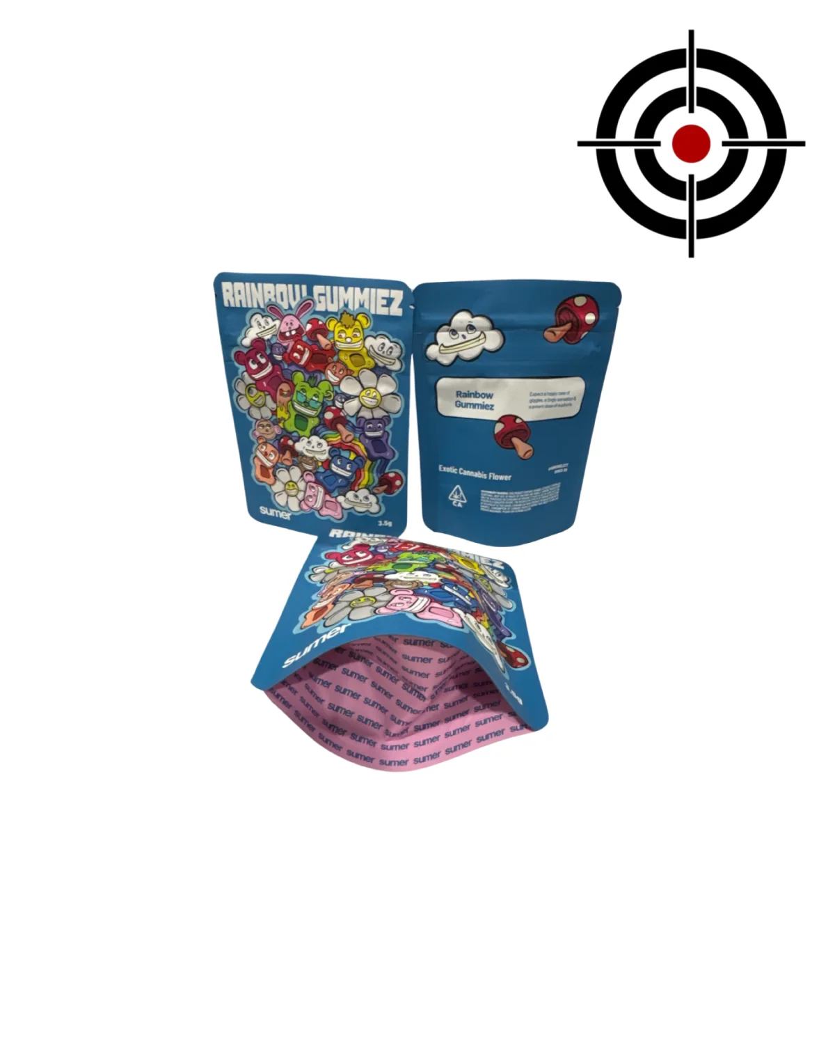 Rainbow Gummiez Mylar Bags 3.5g Sumer Rainbow Gummiez Mylar Bags 3.5g Sumer