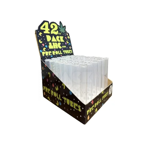 116 mm Clear Child-Resistant Pop-Top Tube Display Pack