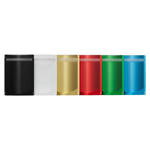 Matte Translucent Colored Plastic Stand-Up Bag