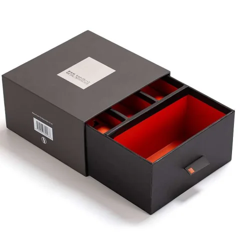 Drawer Wine Gift Set Box with Space for Wine Tools