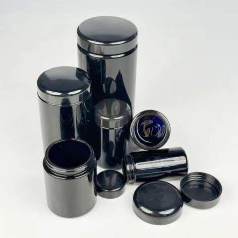 5-250 ml Violet Glass Storage Jar
