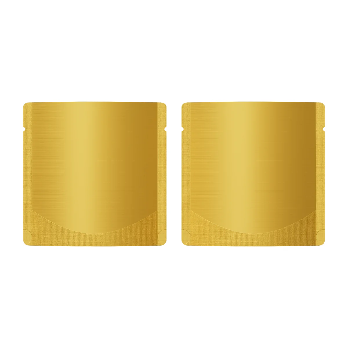 Matte Brass Gold Square Aluminum Stand-Up Bag Matte Brass Gold Square Aluminum Stand-Up Bag