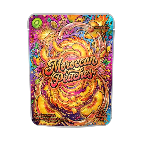 Moroccan Peaches Mylar Sticker Packs