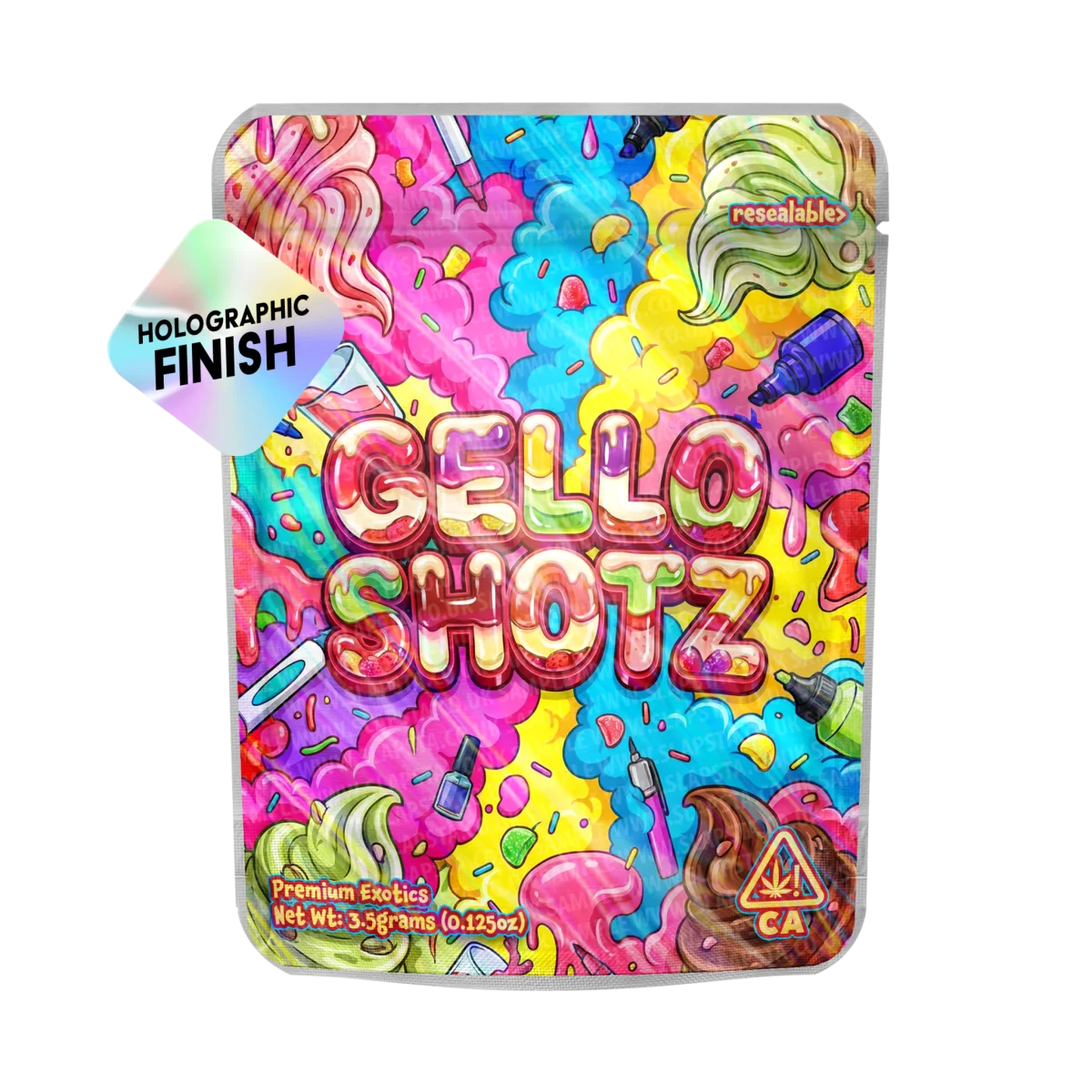 Gello Shotz Mylar Sticker Packs Gello Shotz Mylar Sticker Packs
