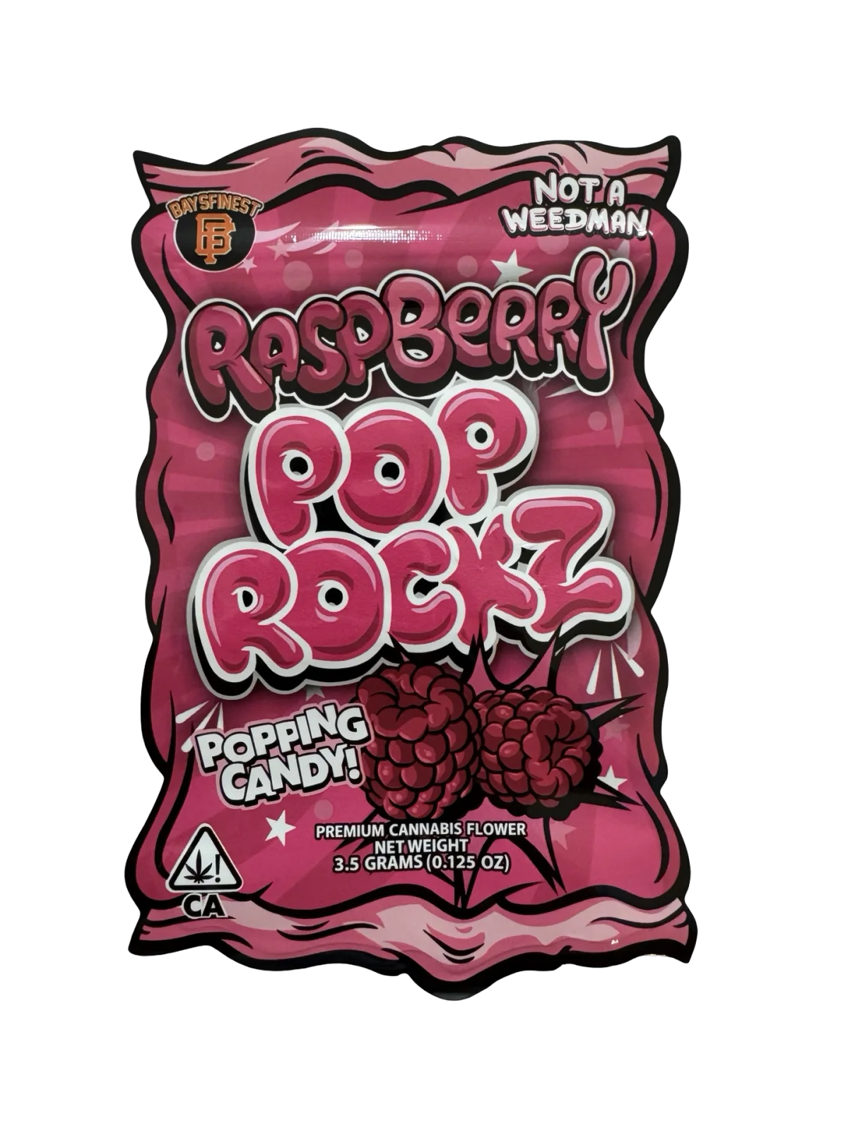 Raspberry Pop Rockz 3.5g Mylar Bags Bays Finest Raspberry Pop Rockz 3.5g Mylar Bags Bays Finest