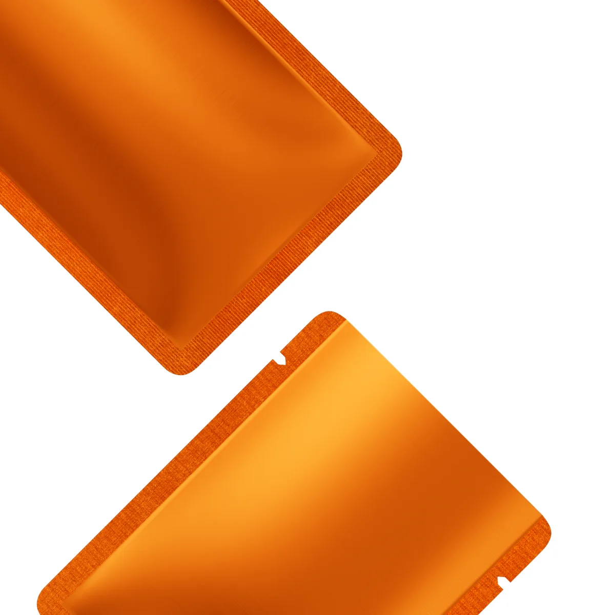 Matte Tiger Orange Aluminum Bottom-Fill Sample Bag Matte Tiger Orange Aluminum Bottom-Fill Sample Bag