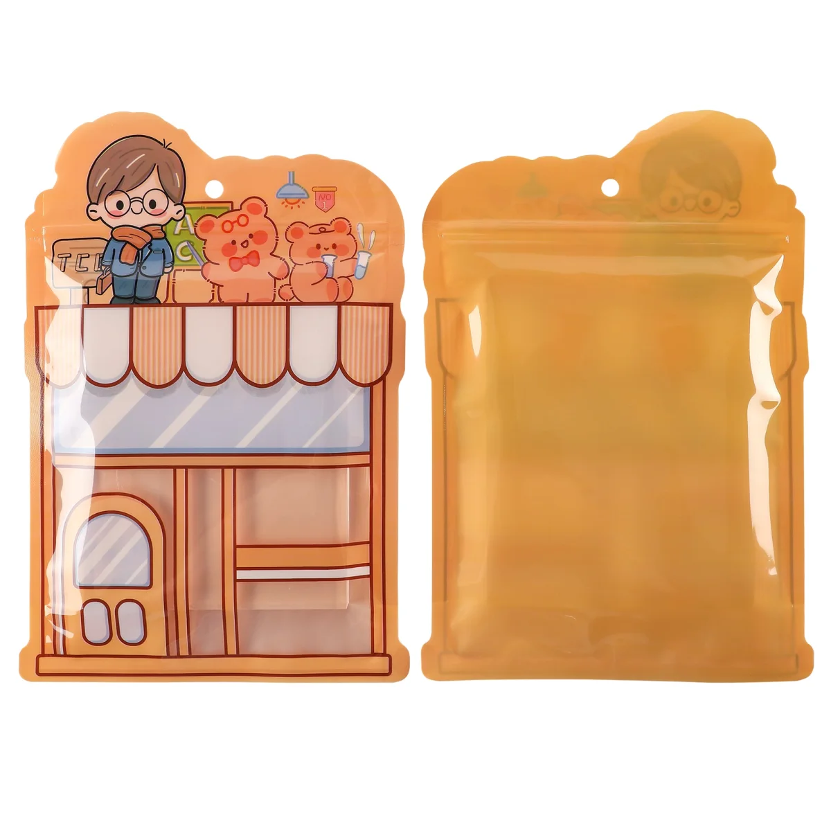 Storefront Design Stand-Up Bag with Clear Window