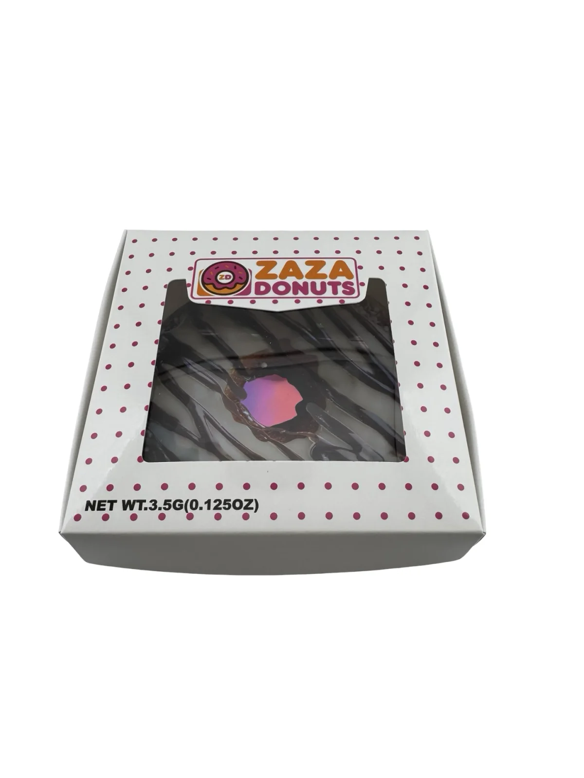 Zaza Doughnuts 3.5g Mylar Bags & Boxes Zaza Doughnuts 3.5g Mylar Bags & Boxes