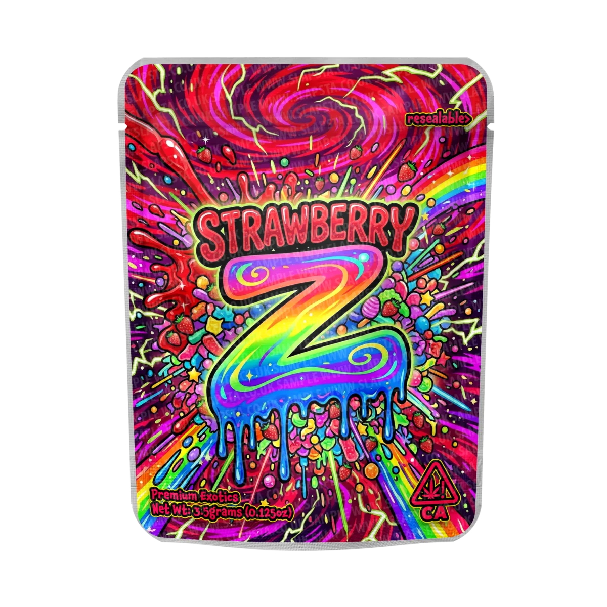 Strawberry Z Mylar Sticker Packs Strawberry Z Mylar Sticker Packs