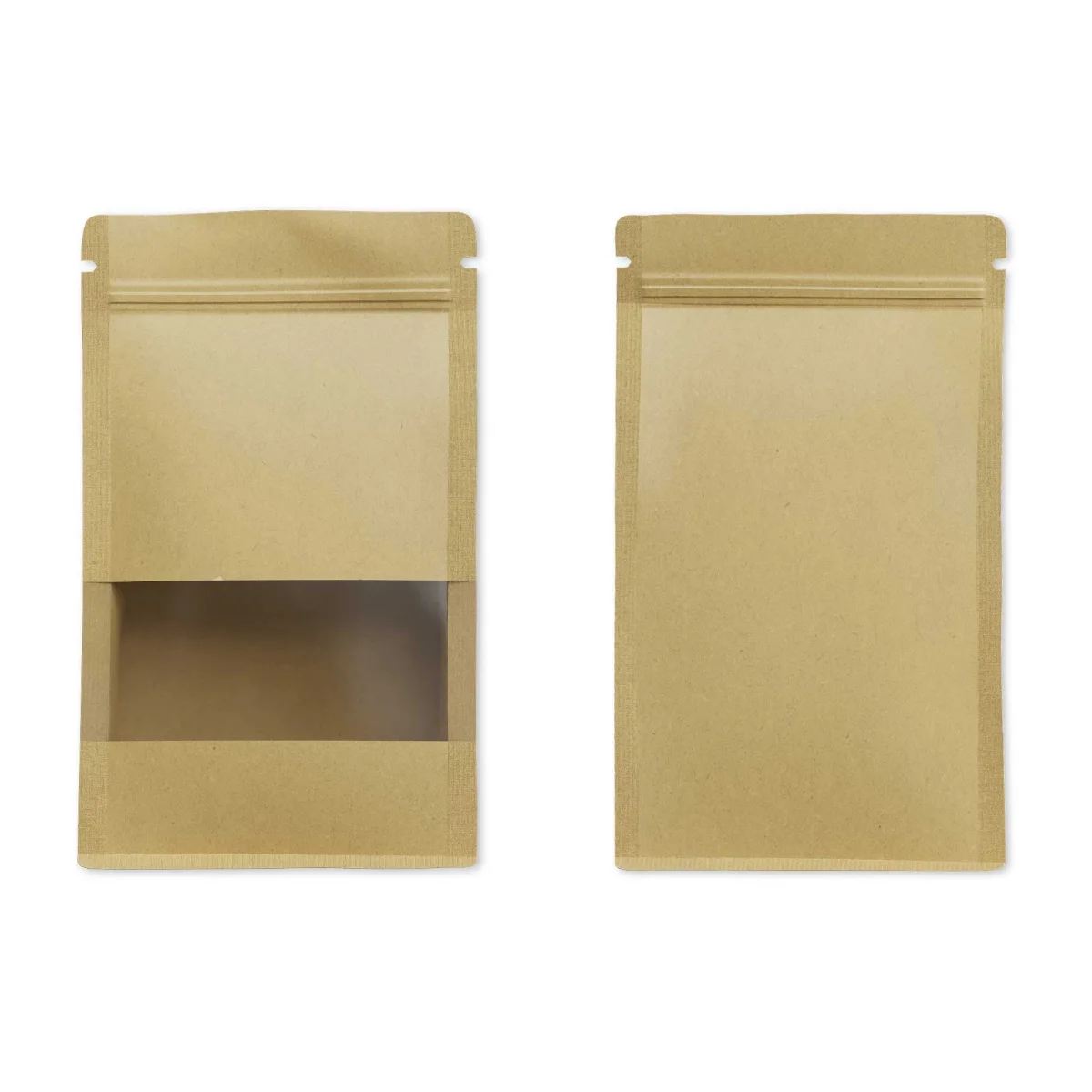 Brown Kraft Paper Side-Gusset Bag with Translucent Window Brown Kraft Paper Side-Gusset Bag with Translucent Window