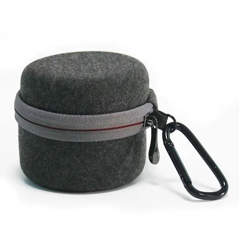 Round Hard EVA Speaker Carrying Case with Zipper
