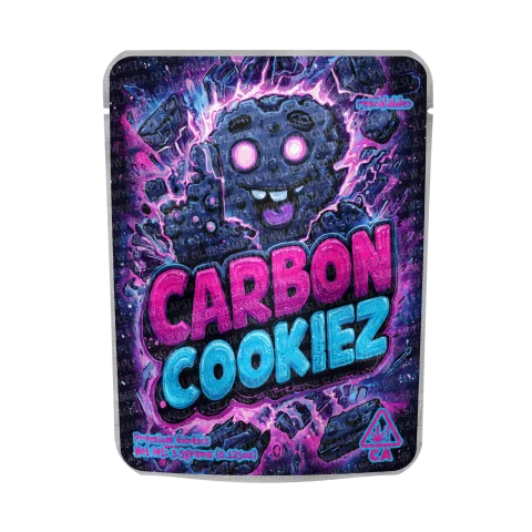 Carbon Cookiez Mylar Pouches Pre-Labeled
