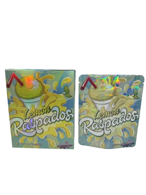 Lemon Raspados 3.5g Mylar Bags & Boxes Major League Exotics