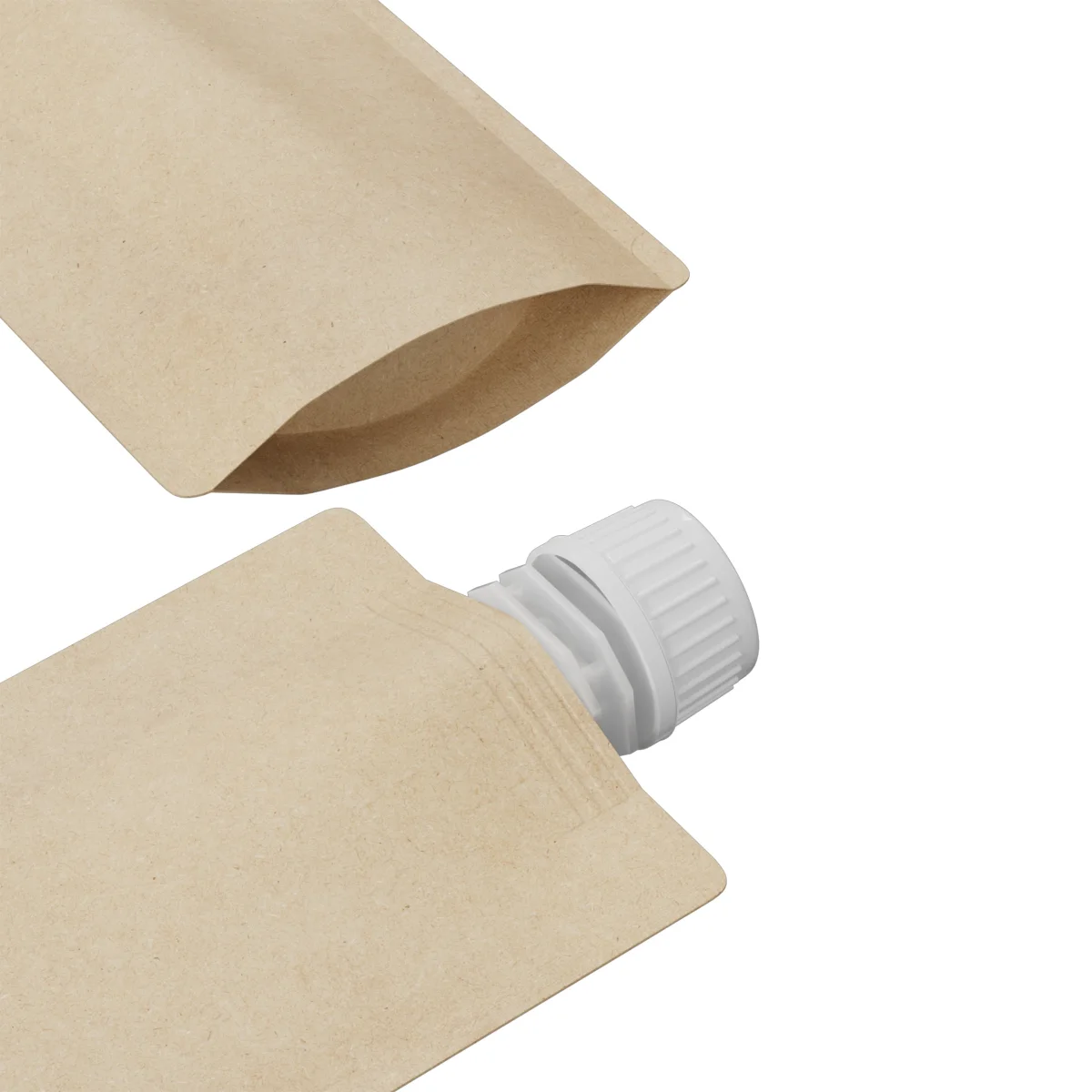 Brown Kraft Stand-Up Pouch with Top Twist Cap Brown Kraft Stand-Up Pouch with Top Twist Cap