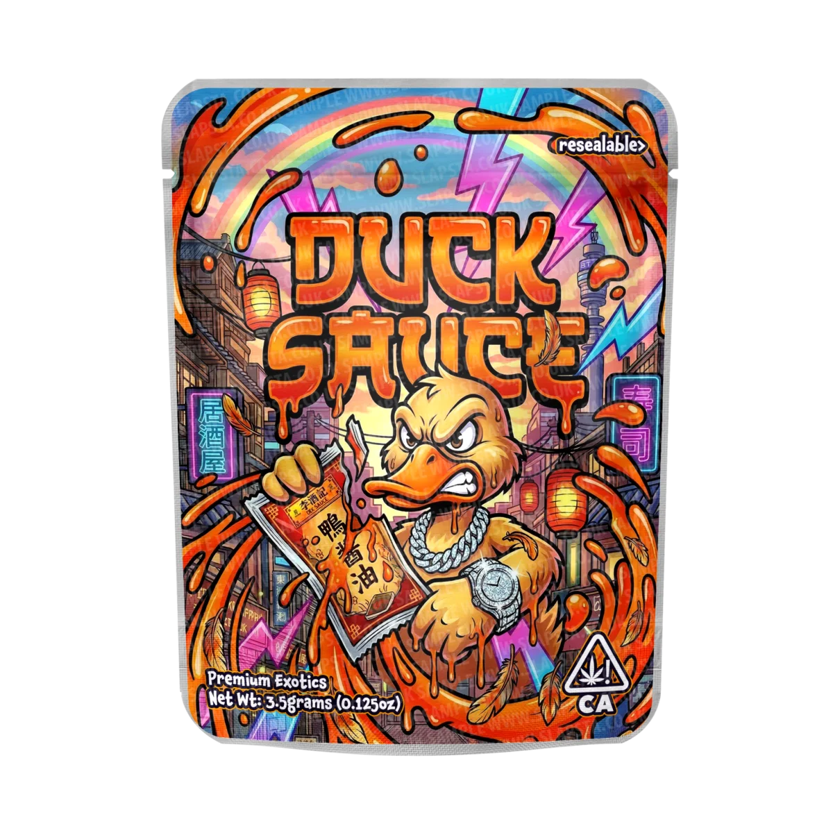 Duck Sauce Mylar Sticker Packs Duck Sauce Mylar Sticker Packs