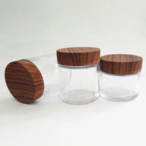 1-6 oz Glass Jar with Wooden Lid