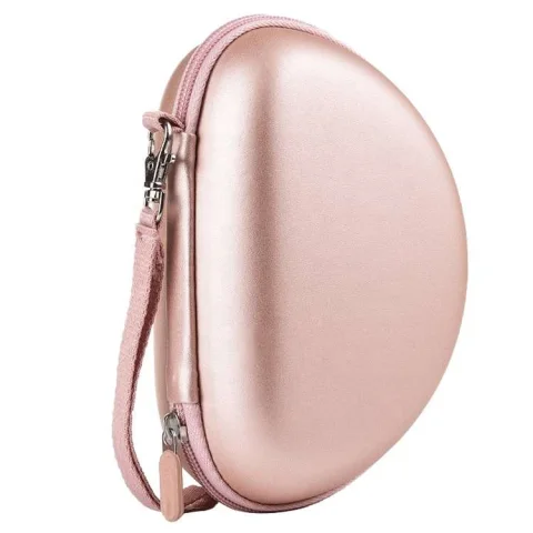 Mini Pink PU-Covered EVA Earphone Case