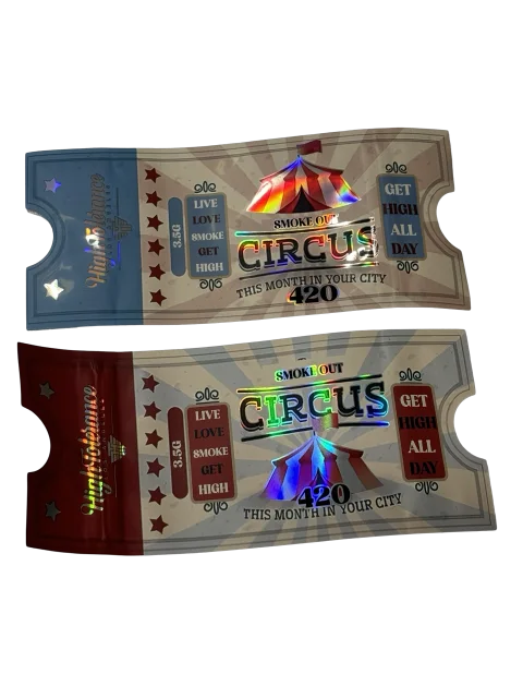Smoke Out Circus Mylar Bags 3.5g High Tolerance