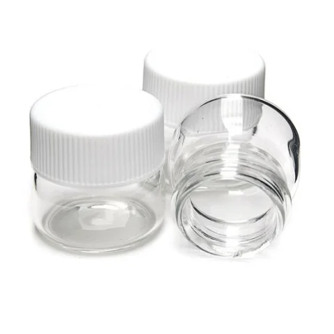 2 oz Clear Arch Glass Jar with Child-Resistant Lid