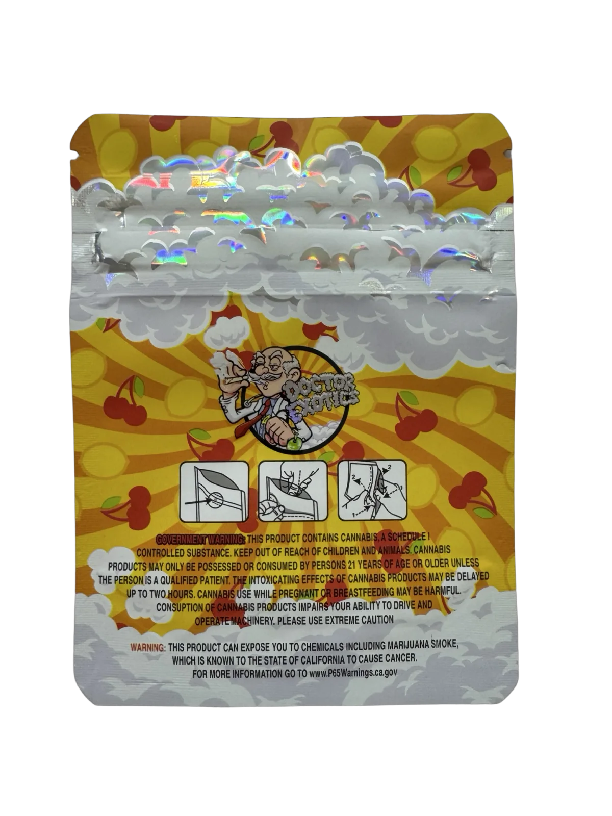 Lemon Cherry Mylar Bags 3.5g Doctor Exotics Lemon Cherry Mylar Bags 3.5g Doctor Exotics