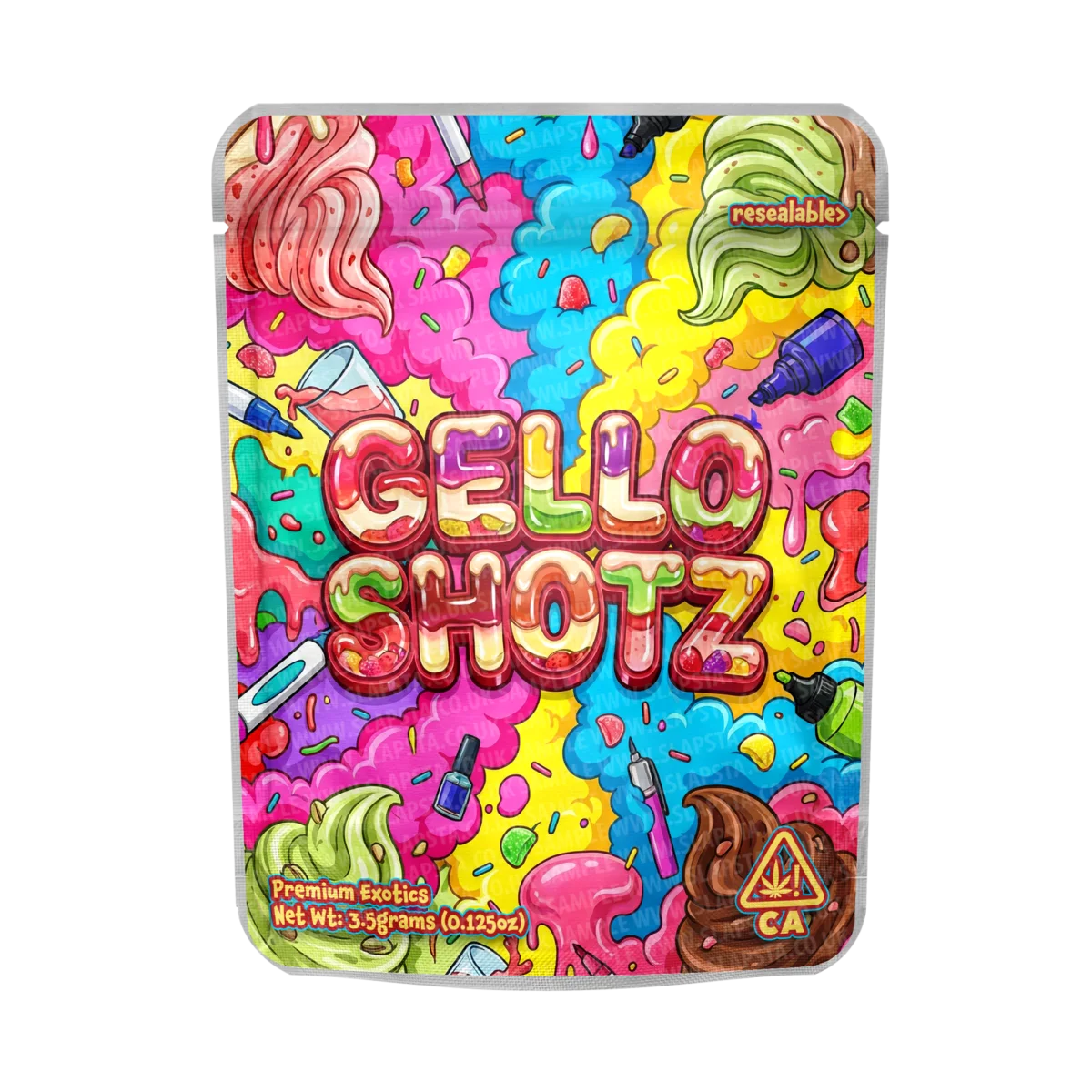 Gello Shotz Mylar Sticker Packs Gello Shotz Mylar Sticker Packs