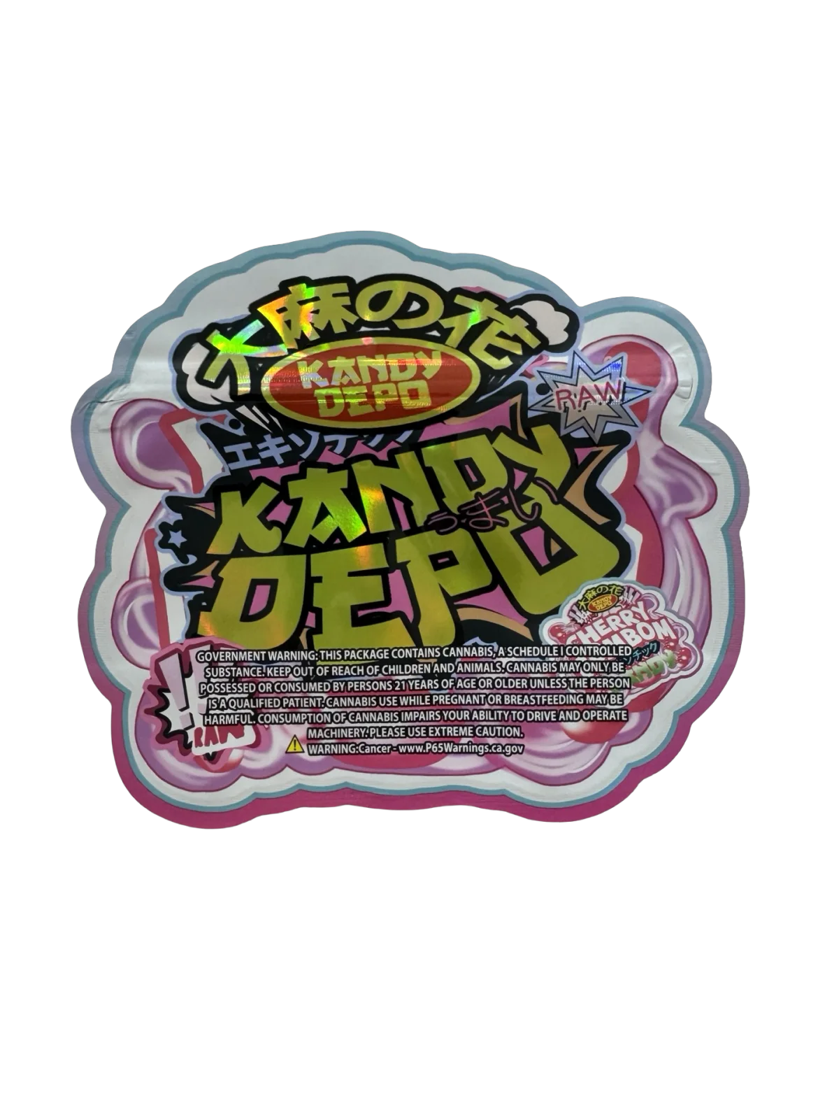 Cherry Bombom Kandy Mylar Bags 3.5g Kandy Depo Cherry Bombom Kandy Mylar Bags 3.5g Kandy Depo