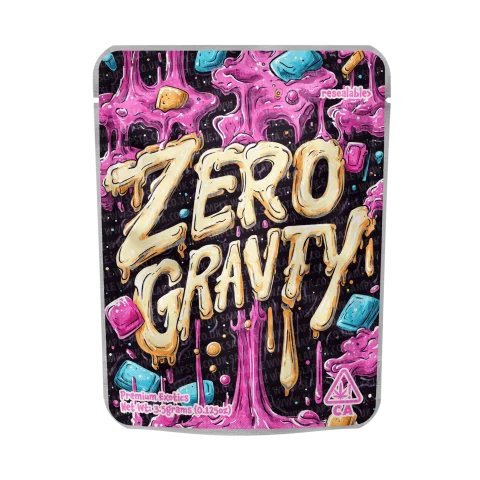 Zero Gravity Mylar Pouches Pre-Labeled