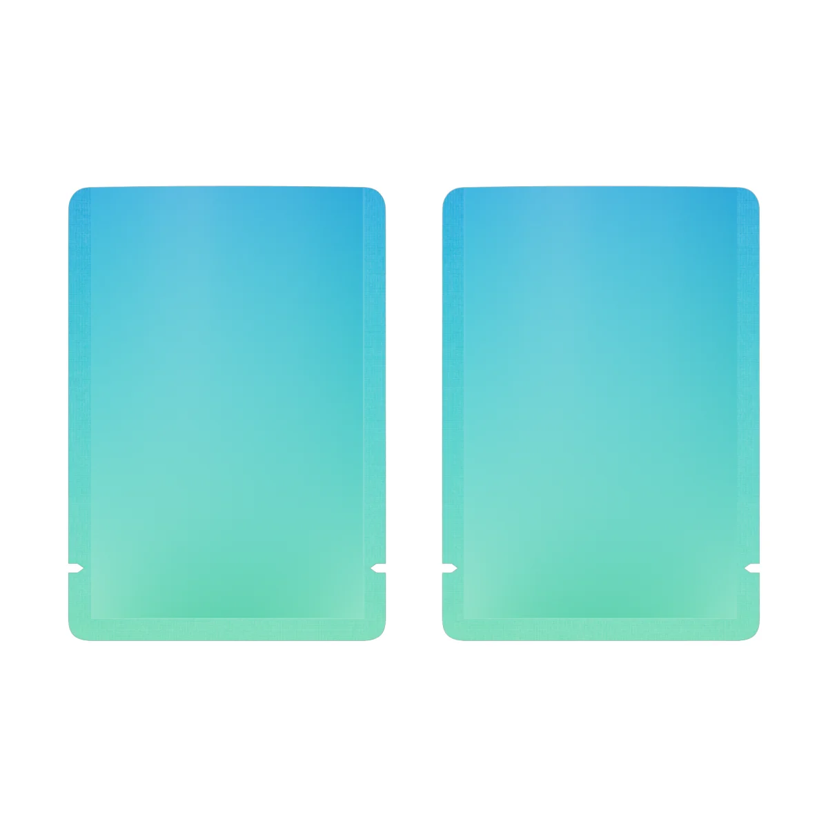 Matte Ocean Blue Double-Sided Ombre Mylar Packaging Bag Matte Ocean Blue Double-Sided Ombre Mylar Packaging Bag