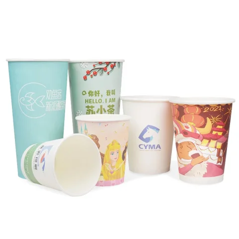 Custom Logo Double-Wall Milk Tea Paper Cup