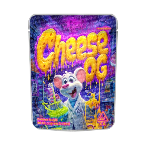 Cheese OG Mylar Pouches Pre-Labeled