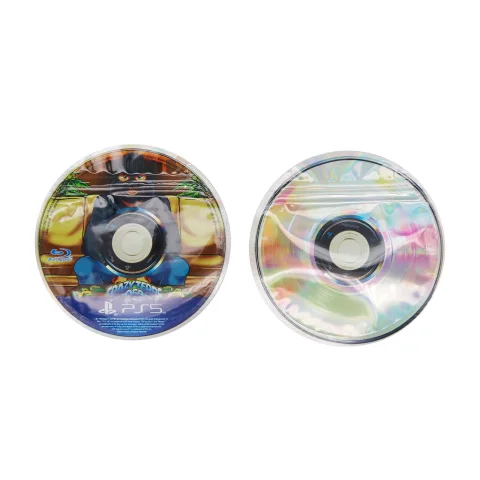Video Game Disc Holographic Die-Cut Mylar Zipper Bag