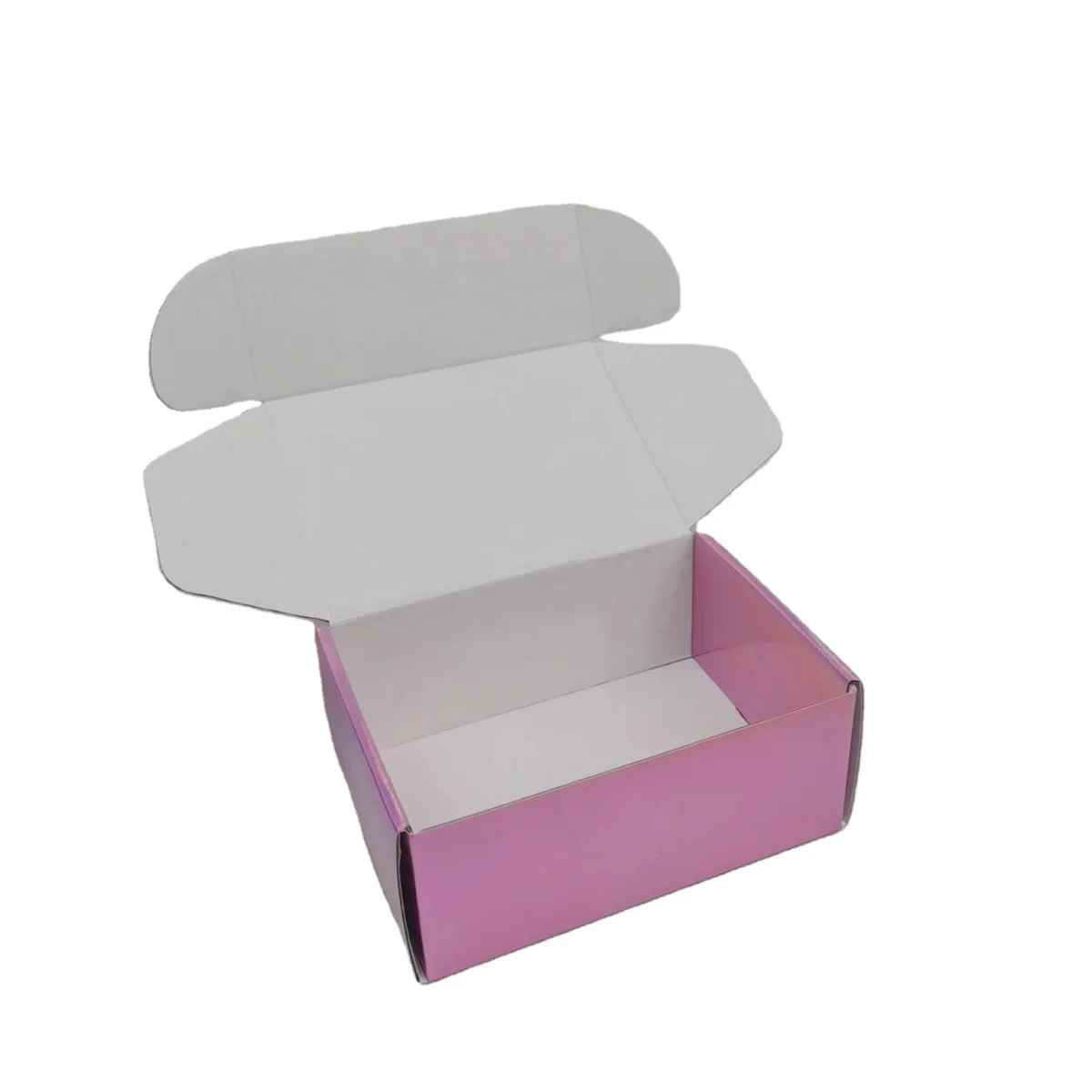 Custom Pink Gift Box with White Interior and Embossing Custom Pink Gift Box with White Interior and Embossing