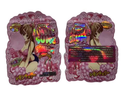 Cherry Bubblegum Bombom Mylar Bags 3.5g Kandy Depo
