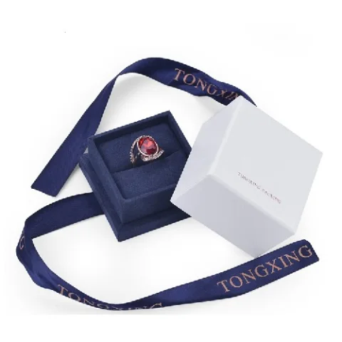 Paper Jewelry Box with Ribbon
