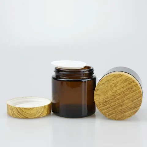 Child-Resistant Glass Storage Jar with Bamboo Lid