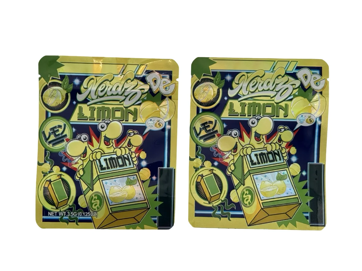 Limon 3.5g Mylar Bags Nerdz Limon 3.5g Mylar Bags Nerdz