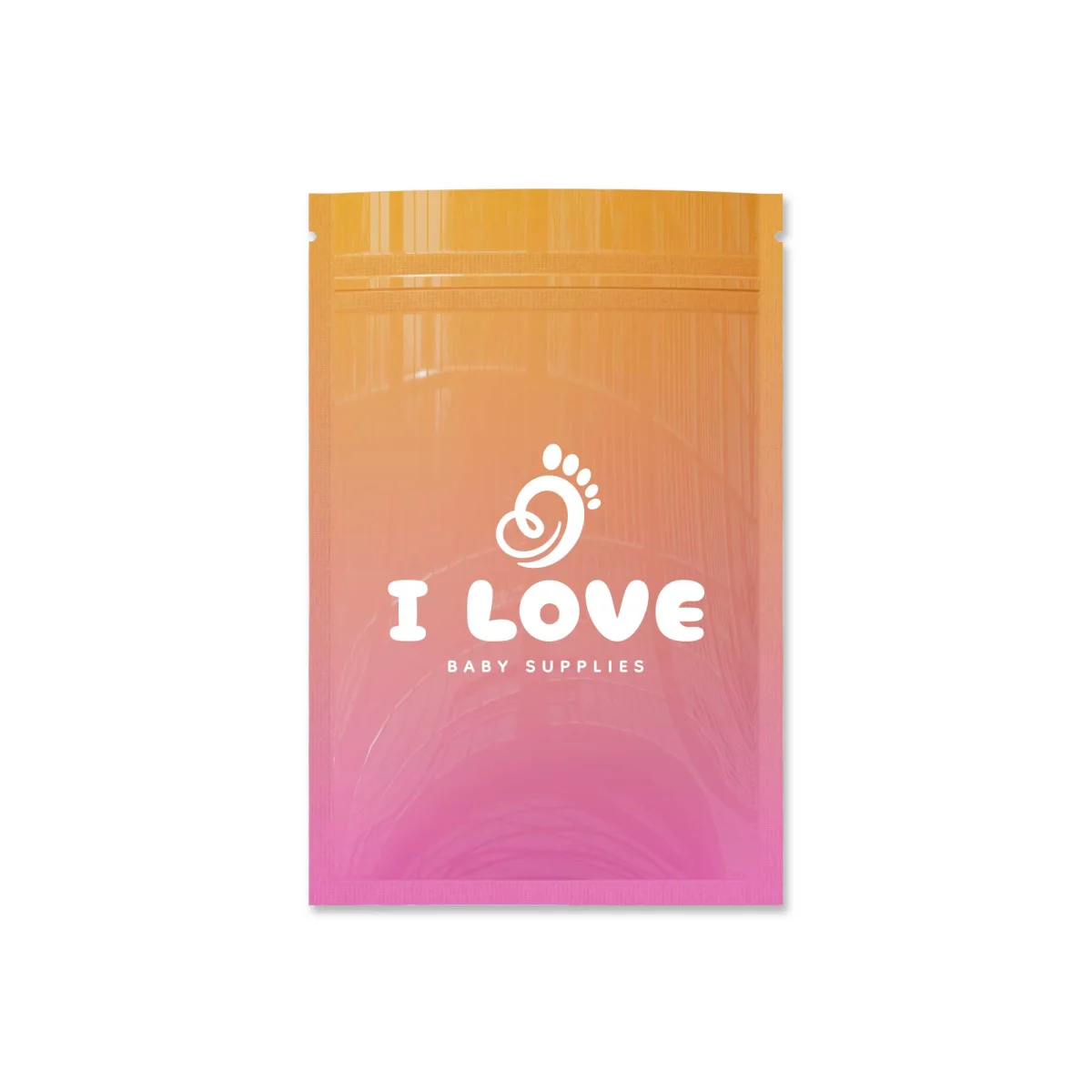 Glossy Double-Sided Two-Tone Ombre Mylar Bag
