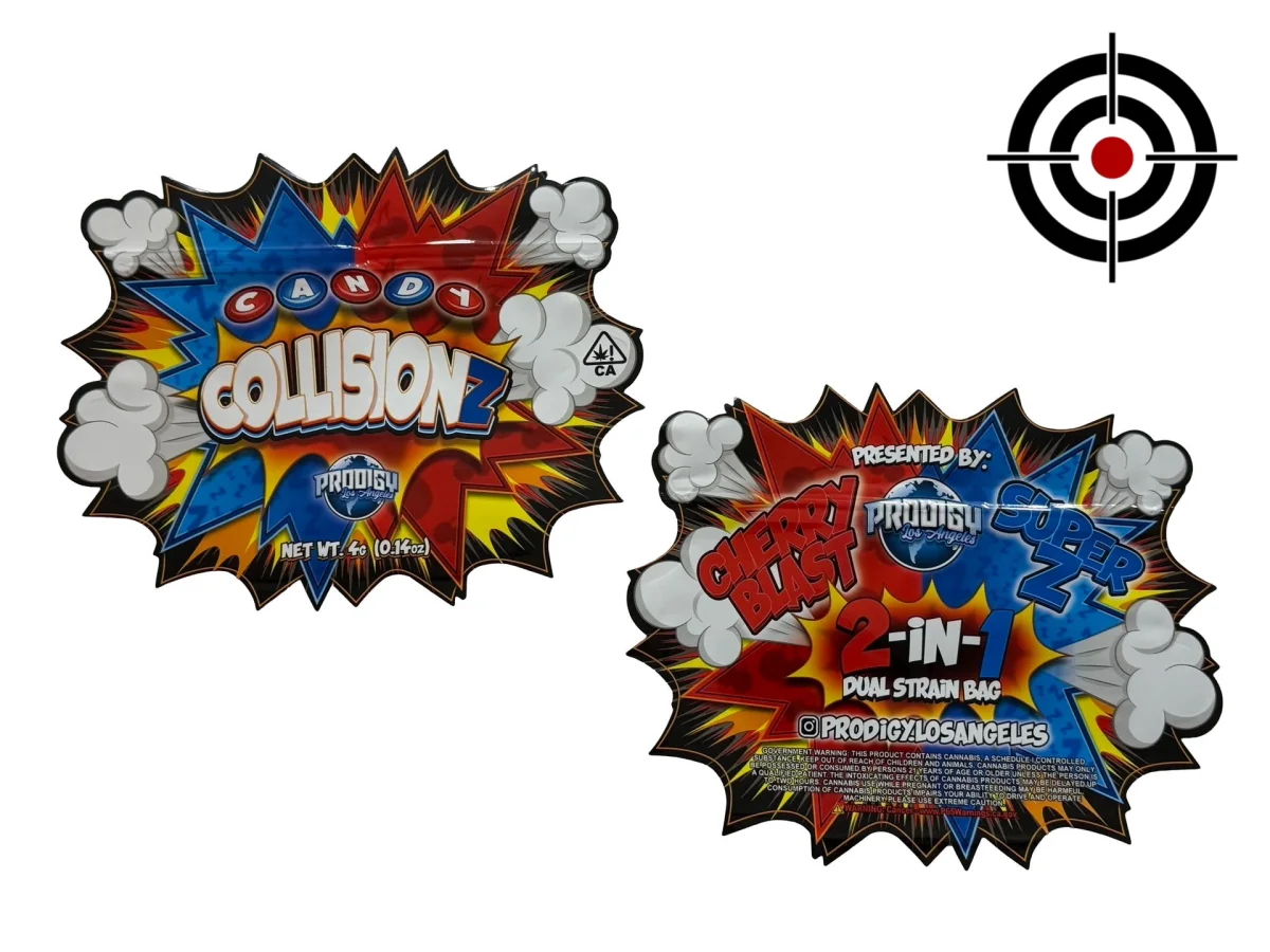 Candy Collisionz Dual Chamber Mylar Bags 4g Prodigy LA Candy Collisionz Dual Chamber Mylar Bags 4g Prodigy LA