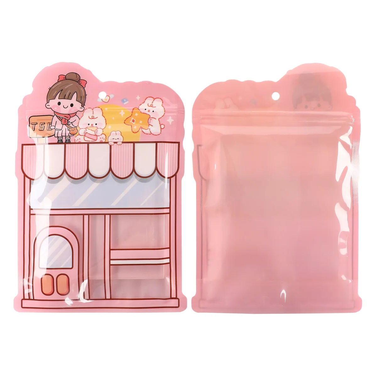 Storefront Design Stand-Up Bag with Clear Window