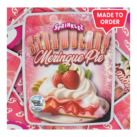 Sprinklez Strawberry Meringue Pie Design 3.5g Mylar Bags