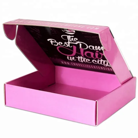 Foldable Corrugated Wig Packaging Box