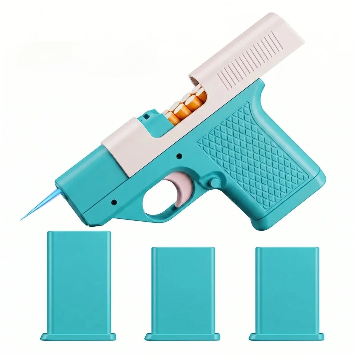 Windproof Pistol Lighter w/ Storage Mag Windproof Pistol Lighter w/ Storage Mag