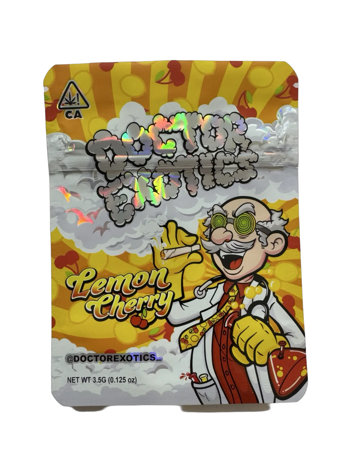 Lemon Cherry Mylar Bags 3.5g Doctor Exotics Lemon Cherry Mylar Bags 3.5g Doctor Exotics