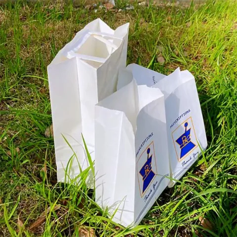 Custom Printed Paper Prescription Medicine Bag