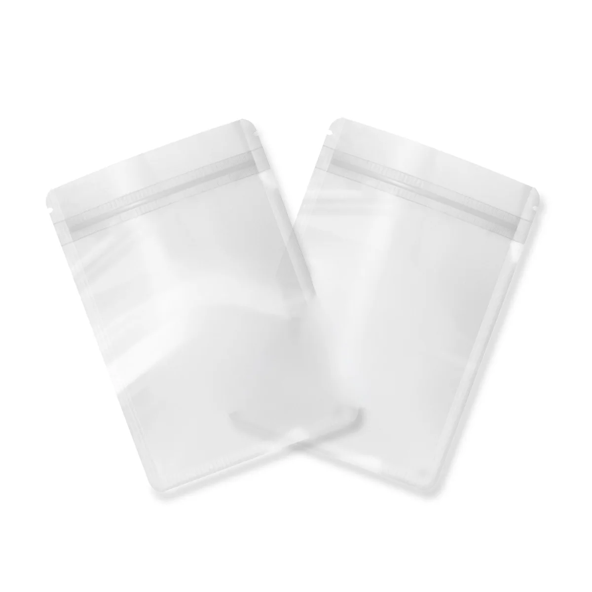 Custom Frosted Polyethylene Flat Zipper Bag Custom Frosted Polyethylene Flat Zipper Bag