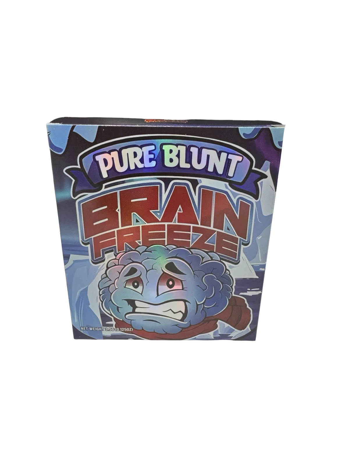 Brain Freeze 3.5g Mylar Bags & Boxes Pure Blunt Brain Freeze 3.5g Mylar Bags & Boxes Pure Blunt