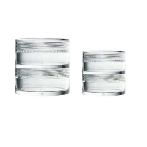 Clear PS Plastic Cosmetic Cream Sample Jar