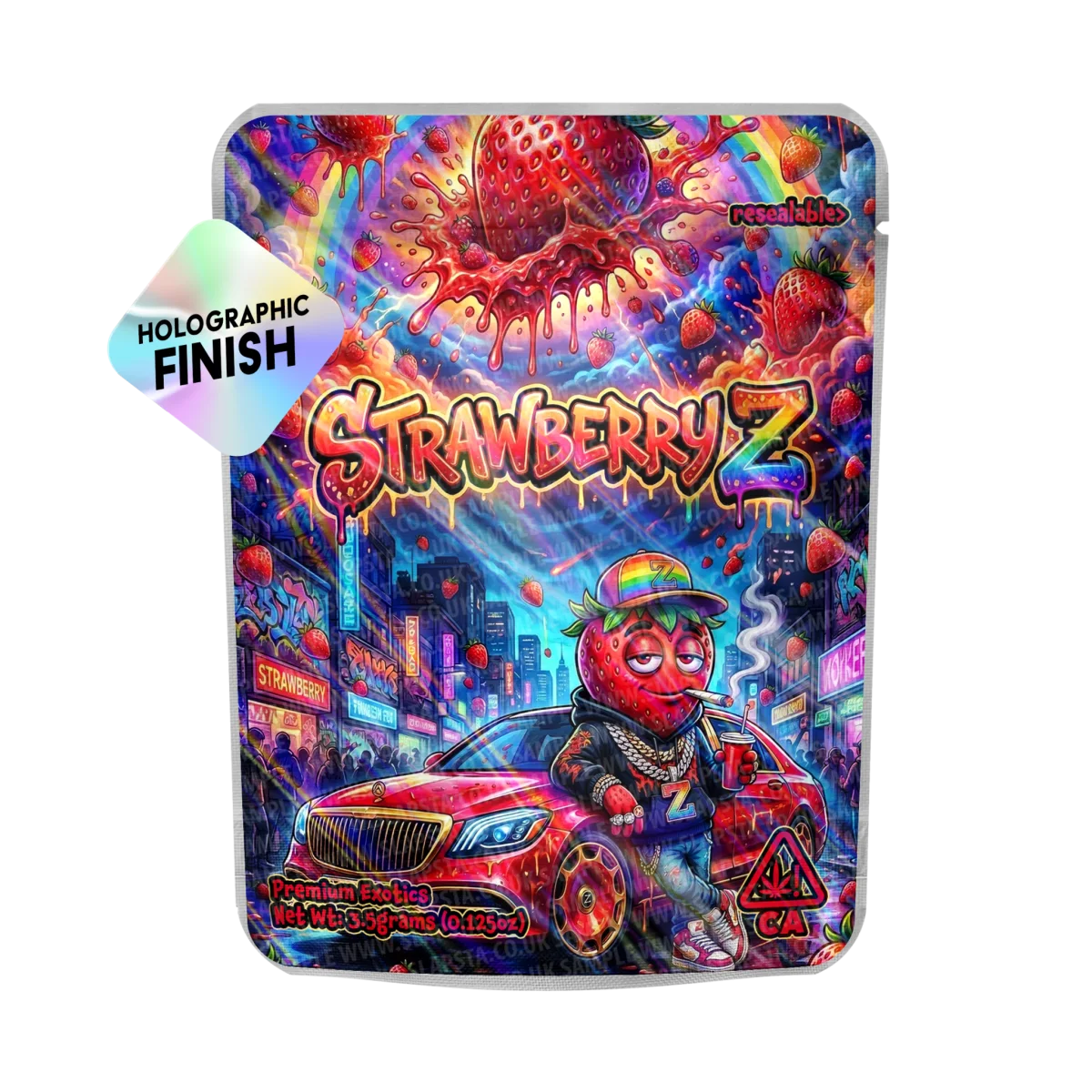 Strawberry-Z Mylar Sticker Packs Strawberry-Z Mylar Sticker Packs